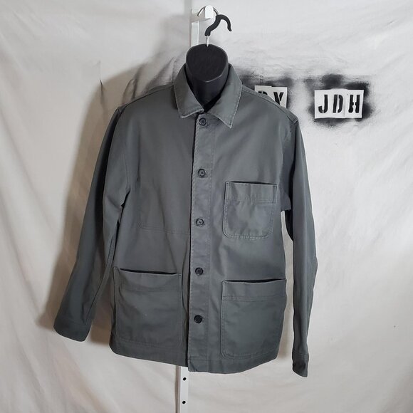H&M Army Green Canvas Chore Jacket Men's sz M - Picture 1 of 16